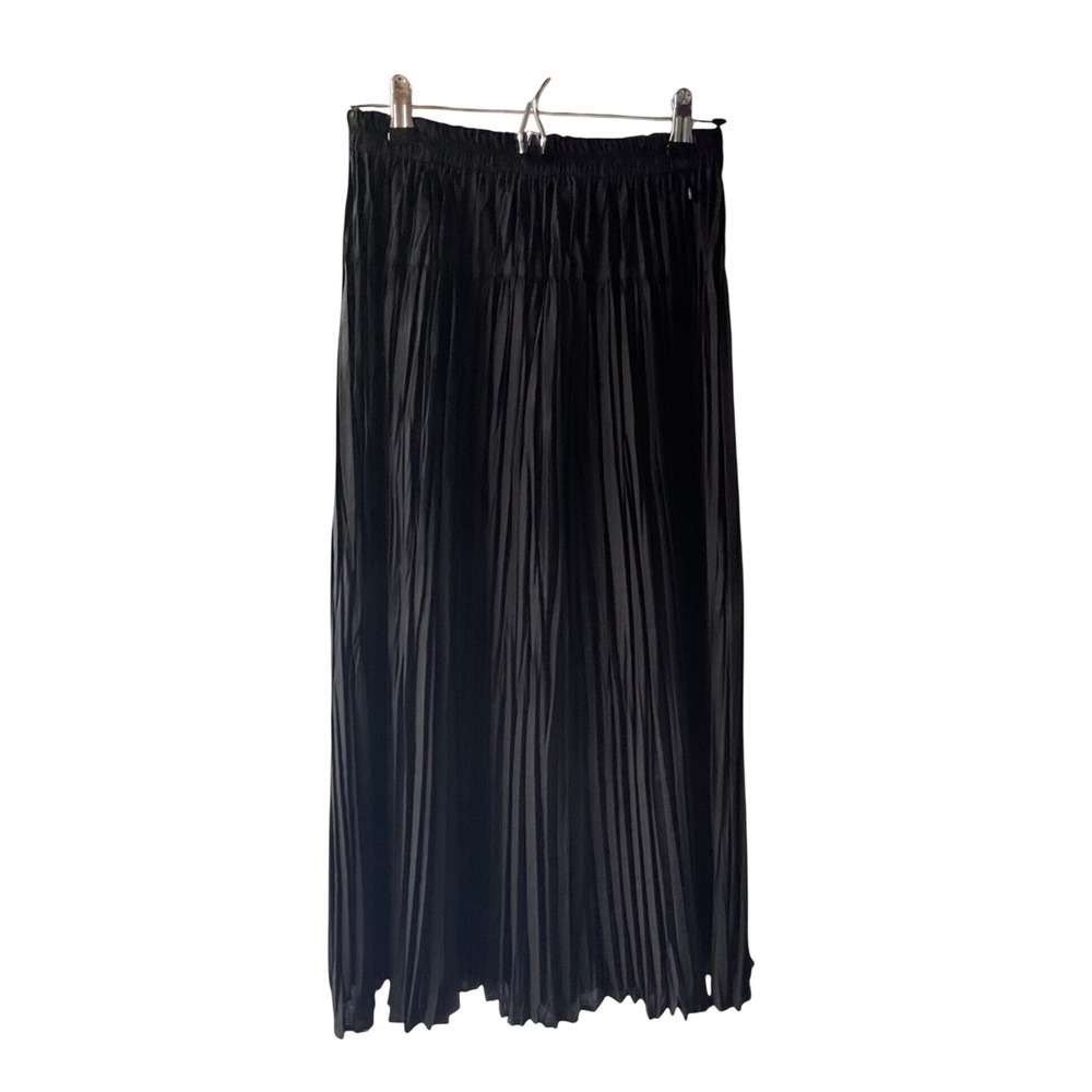 Rockmount Ranch Wear Vintage Black Pleated Broomstick Skirt Small Made in USA